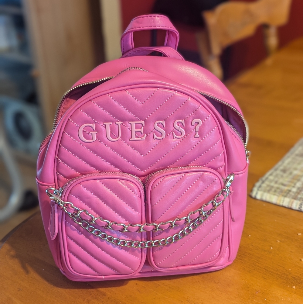 Guess backpack pinkish purple